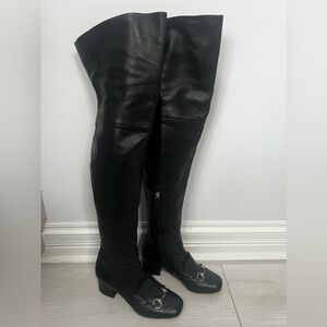 Gucci Lillian Nappa Charlotte Horsebit
Over The Knee Boots